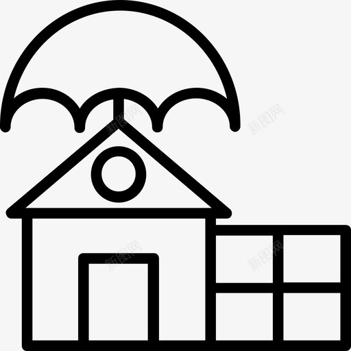 家居保险知识产权财产保险图标svg_新图网 https://ixintu.com 家居保险 房产线图标集 物业管理 知识产权 财产保护 财产保险