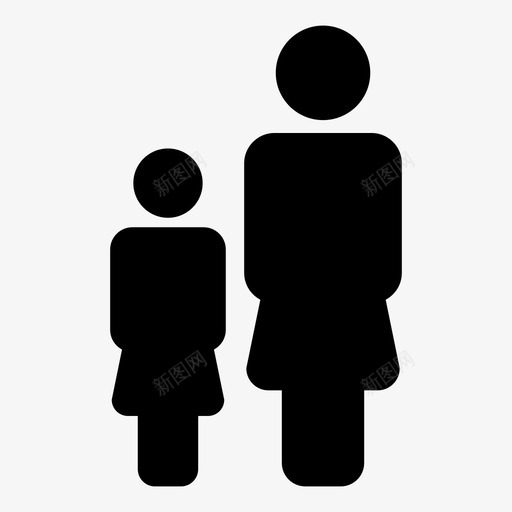 家长孩子家庭图标svg_新图网 https://ixintu.com 孩子 孩子矢量符号02 家庭 家庭图标父亲 家长 快乐 母亲