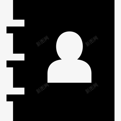 通讯录电话簿用户界面图标svg_新图网 https://ixintu.com 用户界面 电话簿 通讯录