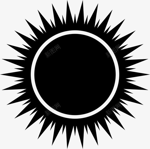 太阳明亮能量图标svg_新图网 https://ixintu.com 光 夏天 太阳 太阳能量 明亮 能量