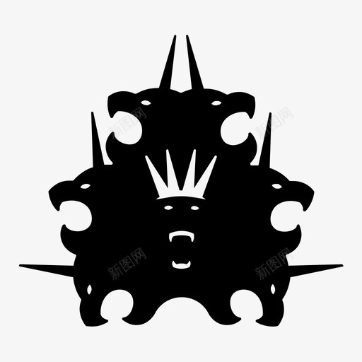 天启的野兽启示的野兽怪物图标svg_新图网 https://ixintu.com 启示的野兽 天启的野兽 怪物