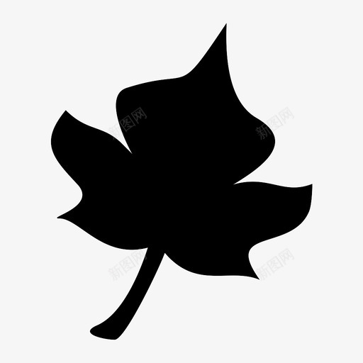 叶美植物图标svg_新图网 https://ixintu.com 叶 树 植物 美