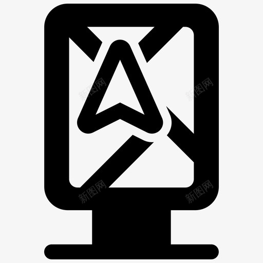 导航gps手机图标svg_新图网 https://ixintu.com gps pin 位置地图 导航 手机
