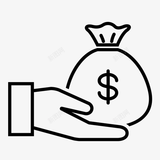 支付现金捐赠金钱图标svg_新图网 https://ixintu.com 业务 价值 捐赠 支付 支付现金 金钱