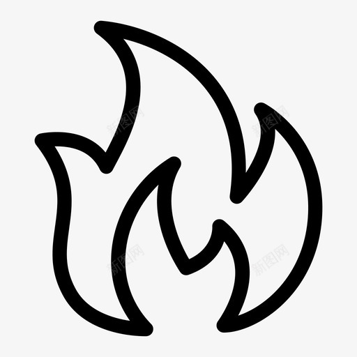 容易燃烧着火火焰图标svg_新图网 https://ixintu.com 容易燃烧 时钟 火焰 着火