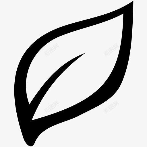 叶白杨叶桦树叶图标svg_新图网 https://ixintu.com 叶 桦树叶 白杨叶 草本植物