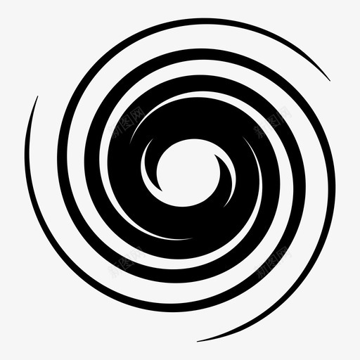 黑洞星系银河系图标svg_新图网 https://ixintu.com 星系 星系和螺旋 漩涡 空间 螺旋 银河系 黑洞