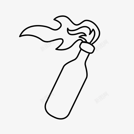 燃烧瓶爆炸无政府朋克图标svg_新图网 https://ixintu.com 无政府朋克 燃烧瓶 爆炸