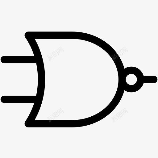 nor门逻辑门电子符号概述图标svg_新图网 https://ixintu.com nor门 电子符号概述 逻辑门