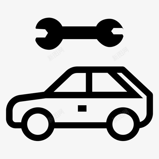 机修工汽车图标svg_新图网 https://ixintu.com 机修工 汽车