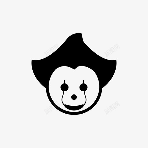 它小丑便士图标svg_新图网 https://ixintu.com 万圣节 便士 它 小丑