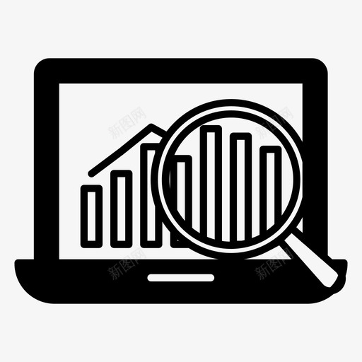 搜索引擎优化分析商业报告图标svg_新图网 https://ixintu.com 商业报告 搜索引擎优化分析