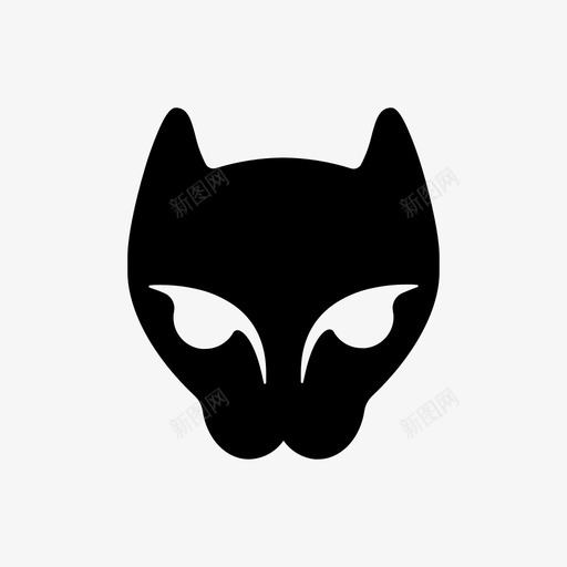 猫阿凡达黑暗图标svg_新图网 https://ixintu.com 万圣节 哥特式 狂野 猫 阿凡达 黑暗