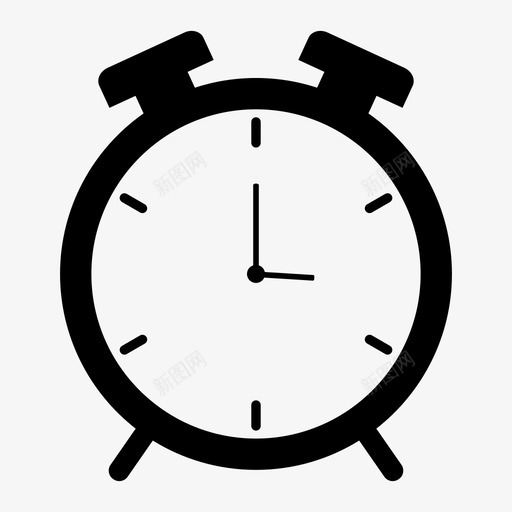 闹钟商务早上图标svg_新图网 https://ixintu.com 商务 早上 时间 起床 闹钟