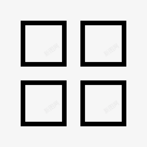 组合网格界面元素薄图标svg_新图网 https://ixintu.com 界面元素薄 组合 网格