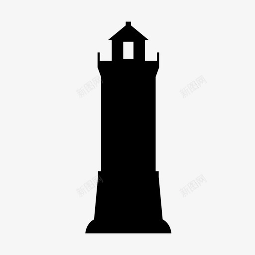 灯塔建筑海洋图标svg_新图网 https://ixintu.com 塔 建筑 波浪 海洋 灯塔