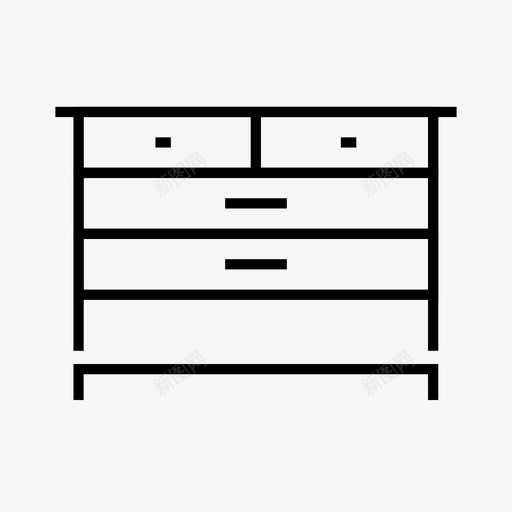 便桶抽屉架子图标svg_新图网 https://ixintu.com 便桶 家具 抽屉 架子