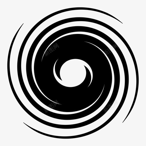 黑洞星系银河系图标svg_新图网 https://ixintu.com 星系 星系和螺旋 漩涡 空间 螺旋 银河系 黑洞