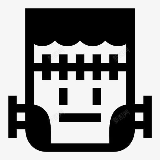 弗兰肯斯坦阿凡达万圣节图标svg_新图网 https://ixintu.com 万圣节 弗兰肯斯坦 恐怖 阿凡达