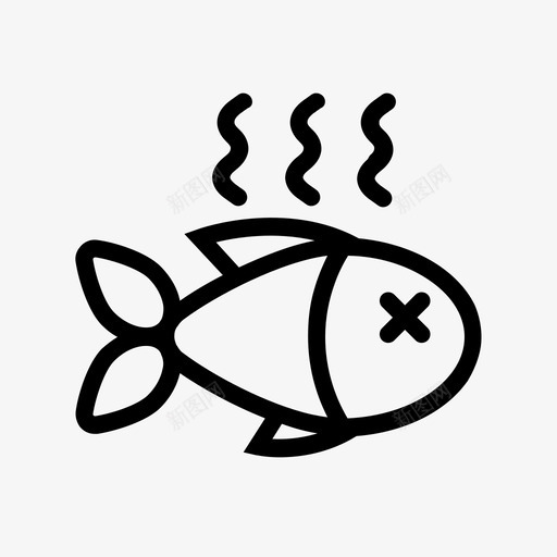 鱼死的臭的图标svg_新图网 https://ixintu.com 死的 海 臭的 鱼