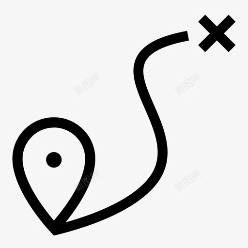 路线指南导航图标svg_新图网 https://ixintu.com pin 导航 指南 旅游 计划 路线 道路