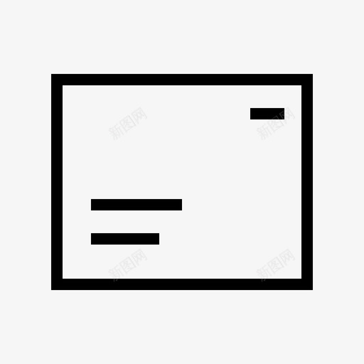 明信片信件界面元素薄图标svg_新图网 https://ixintu.com 信件 明信片 界面元素薄