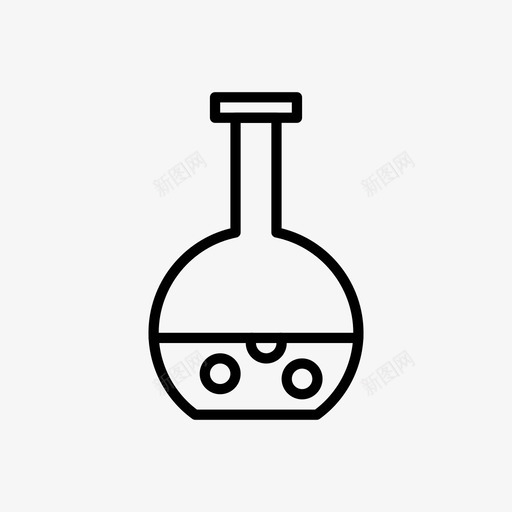 药水烧杯烧瓶图标svg_新图网 https://ixintu.com 万圣节 万圣节线图标 实验室 烧杯 烧瓶 药水