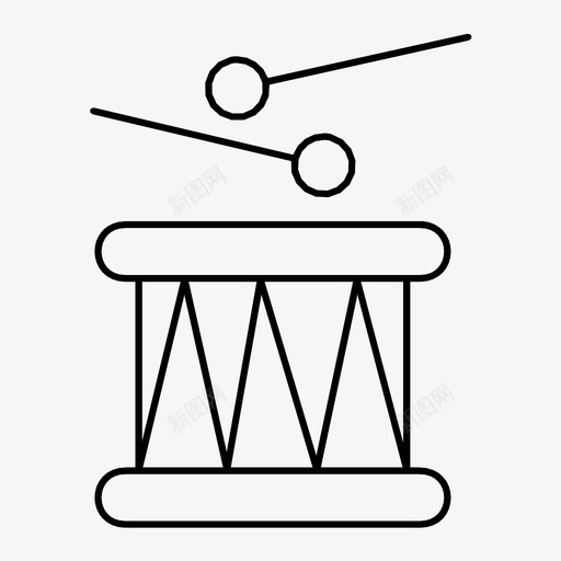 鼓低音鼓音乐鼓图标svg_新图网 https://ixintu.com 低音鼓 打击乐器 网罗鼓 音乐鼓 鼓