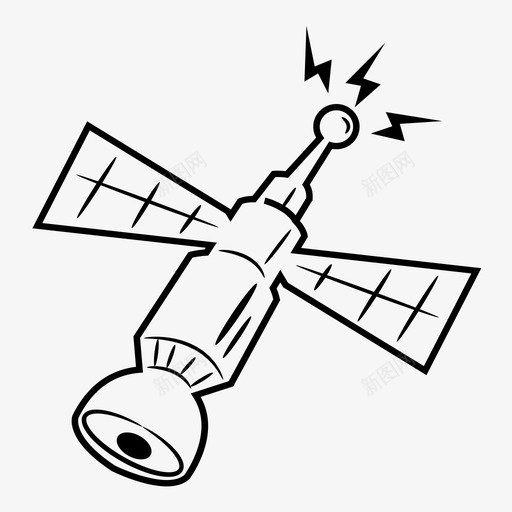 卫星卡通雷达图标svg_新图网 https://ixintu.com 卡通 卫星 太空 太空船 有趣的卡通 雷达