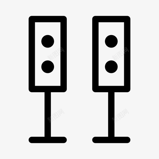 扬声器音频接口元素ios优化图标svg_新图网 https://ixintu.com 扬声器 接口元素ios优化 音频