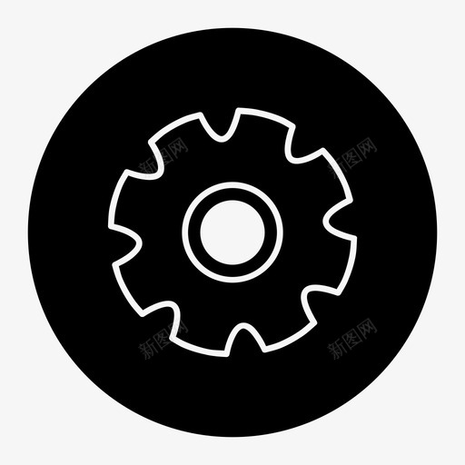 设置齿轮加载图标svg_新图网 https://ixintu.com 加载 复位 设置 齿轮