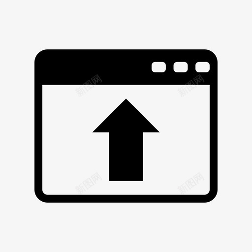 上传浏览器网络图标svg_新图网 https://ixintu.com 上传 浏览器 网络