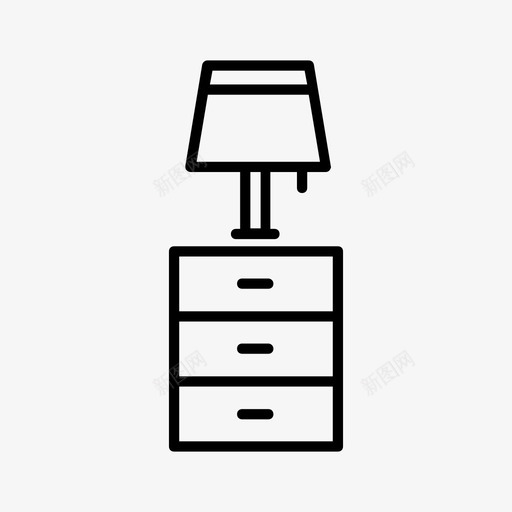夜灯家具灯图标svg_新图网 https://ixintu.com 夜灯 家具 灯