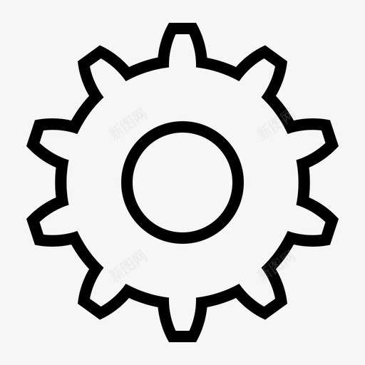 齿轮小齿轮设置图标svg_新图网 https://ixintu.com 小齿轮 设置 软件 齿轮