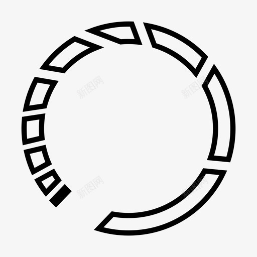 加载缓冲进度图标svg_新图网 https://ixintu.com 加载 等待 缓冲 缓慢 进度
