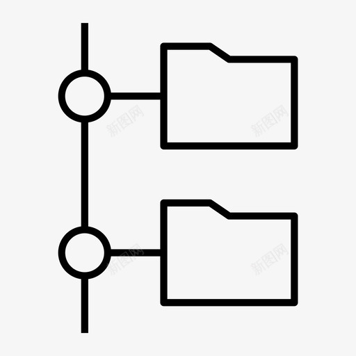 文件夹网络共享图标svg_新图网 https://ixintu.com 共享 文件夹 网络