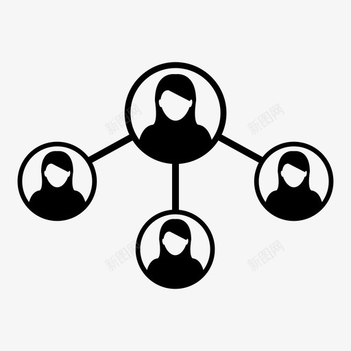 共享连接群组图标svg_新图网 https://ixintu.com 人物 共享 社交媒体 网络 网络图标商务人士连接向量32 群组 连接