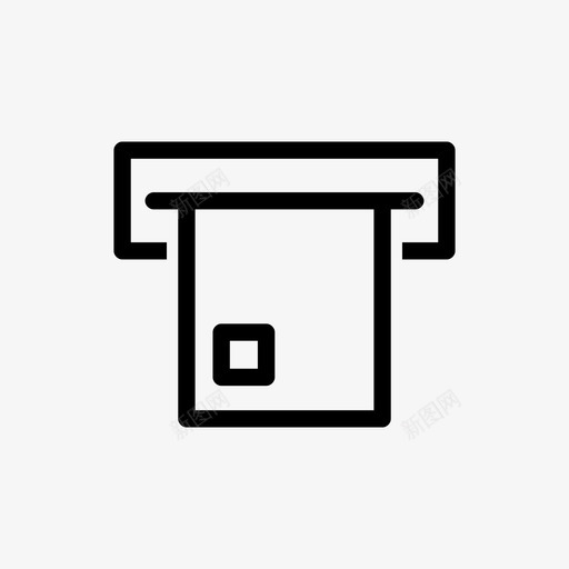 自动取款机图标svg_新图网 https://ixintu.com 自动取款机
