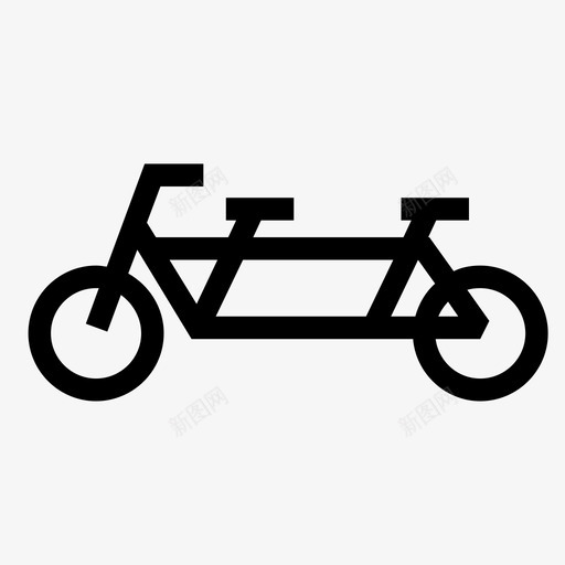 自行车双人自行车图标svg_新图网 https://ixintu.com 双人自行车 自行车