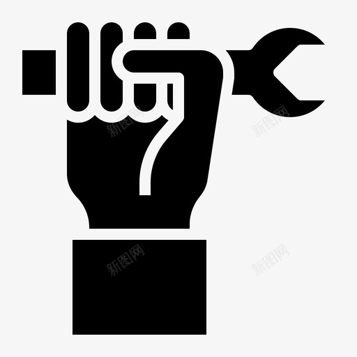工人修理工硬工图标svg_新图网 https://ixintu.com 专家 修理工 制造 制造固体 工人 硬工