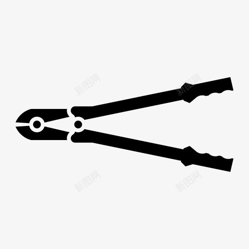 螺栓切割机钳子钢图标svg_新图网 https://ixintu.com 工具 手动工具 螺栓切割机 钢 钳子