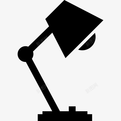 台灯灯办公室图标svg_新图网 https://ixintu.com 办公室 台灯 灯 电子产品