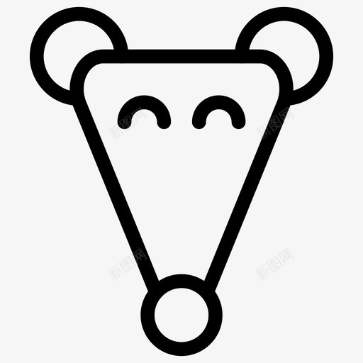 鼠标动物宠物图标svg_新图网 https://ixintu.com 动物 动物线图标 宠物 老鼠 鼠标