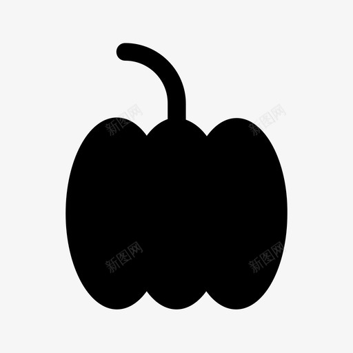 南瓜新鲜健康图标svg_新图网 https://ixintu.com 健康 南瓜 新鲜 有机 蔬菜