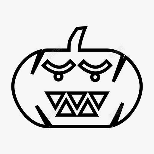 杰克兰顿杰克o灯笼坏图标svg_新图网 https://ixintu.com 万圣节 万圣节南瓜 南瓜 坏 恐怖 杰克o灯笼 杰克兰顿 邪恶