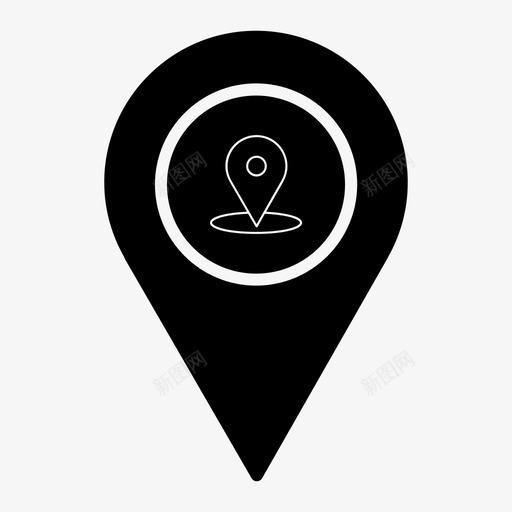 指定区域互联网位置密码图标svg_新图网 https://ixintu.com 互联网 位置密码 地图 地图密码 指定区域