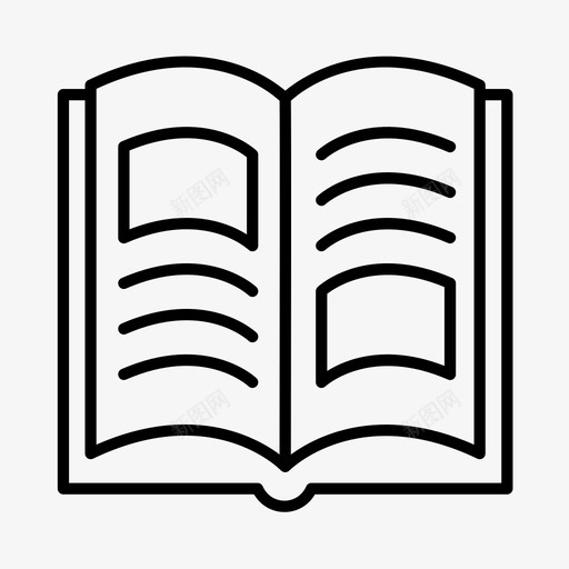 小说书籍图书馆图标svg_新图网 https://ixintu.com 书籍 图书馆 大学 学校 小说 阅读