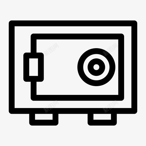 保险箱存款箱储物柜图标svg_新图网 https://ixintu.com 保险箱 储物柜 存款箱