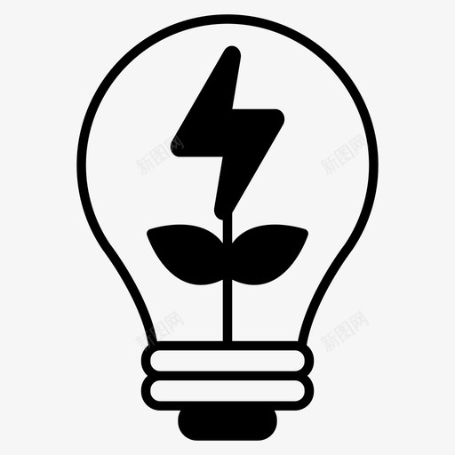 绿色技术理念绿色技术自然图标svg_新图网 https://ixintu.com 可再生能源 可再生能源绿色技术铭文 电力 绿色技术 绿色技术理念 自然