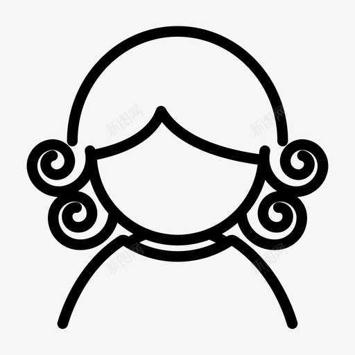 烫发发廊理发店图标svg_新图网 https://ixintu.com 发廊 烫发 理发店